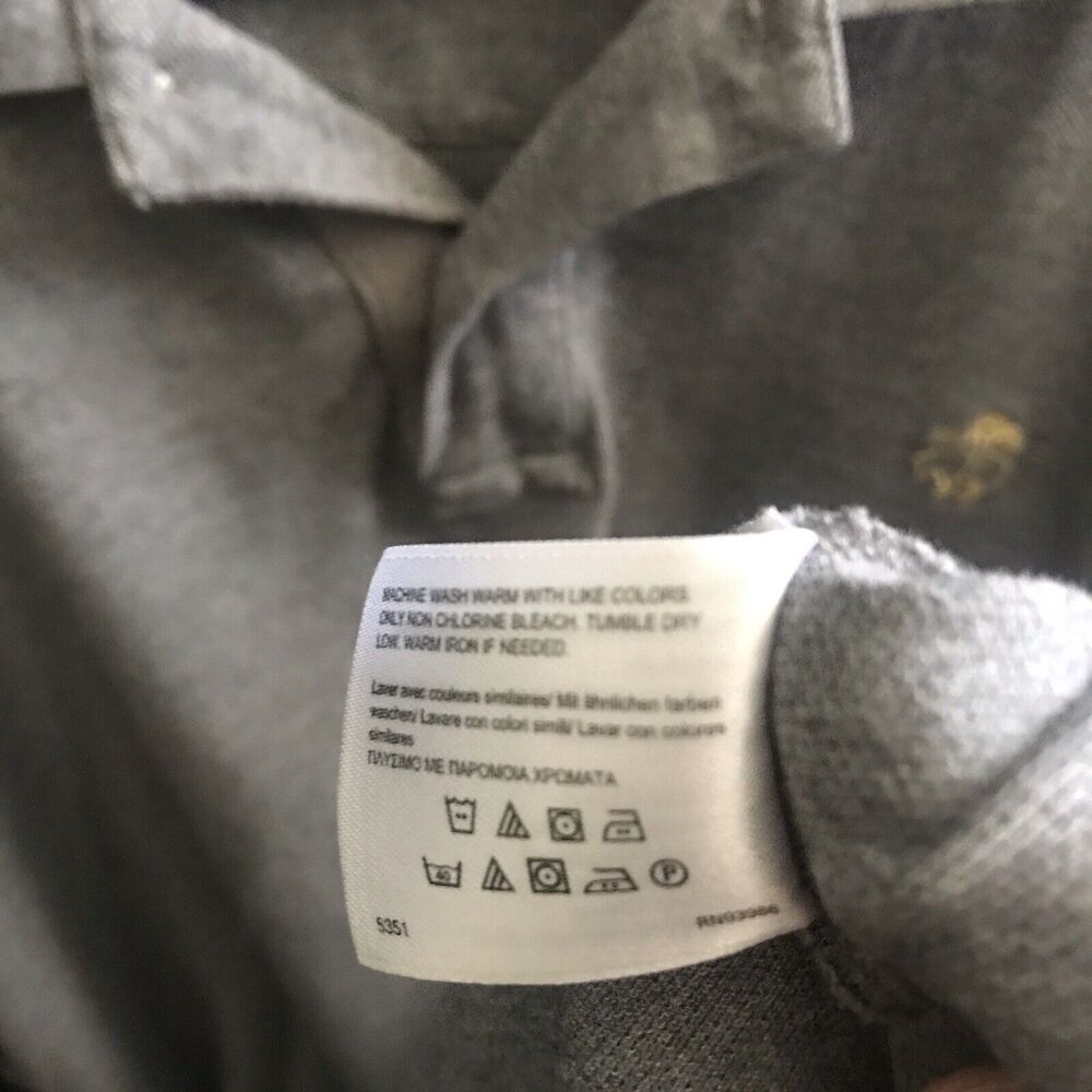Brooks Brothers 1818 Men's Performance Polo Shirt 2XL Gray Short Sleeve - Picture 4 of 10